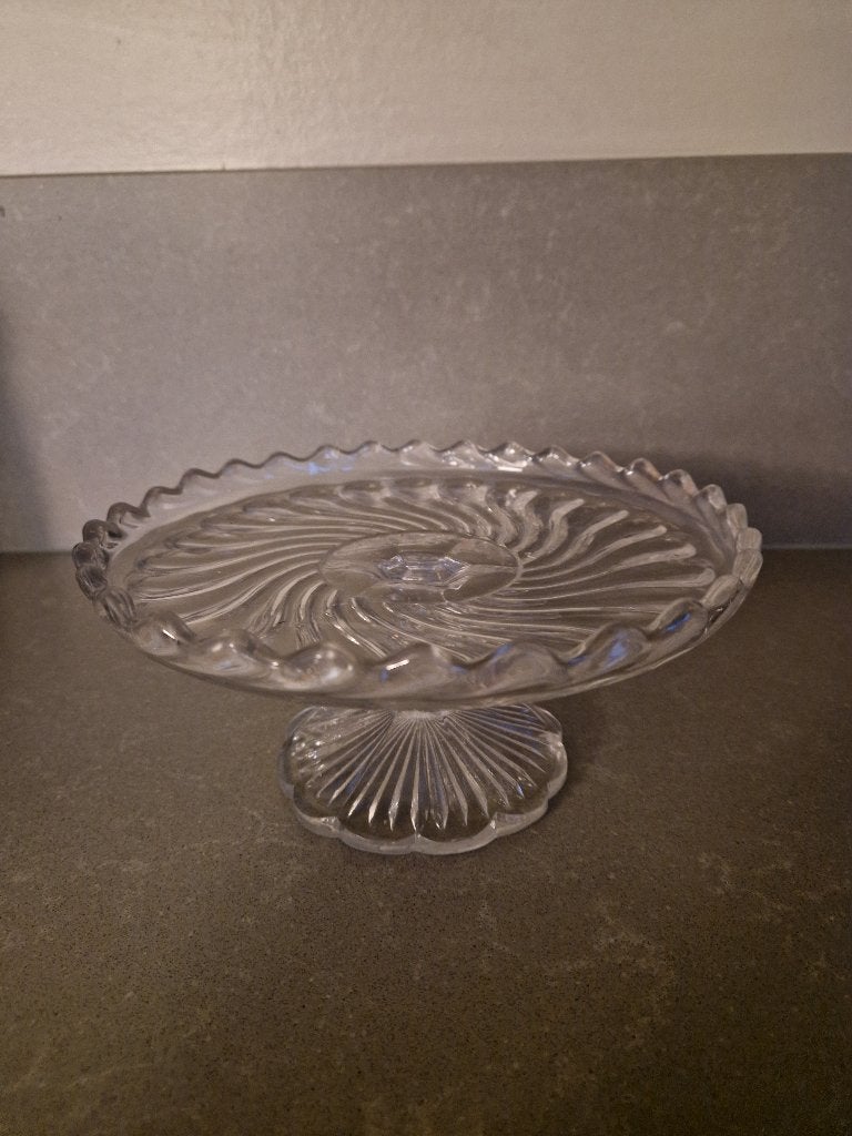 kristallen decoratieplateau, Ophalen, Glas of Glazen, Overige stijlen, Glas