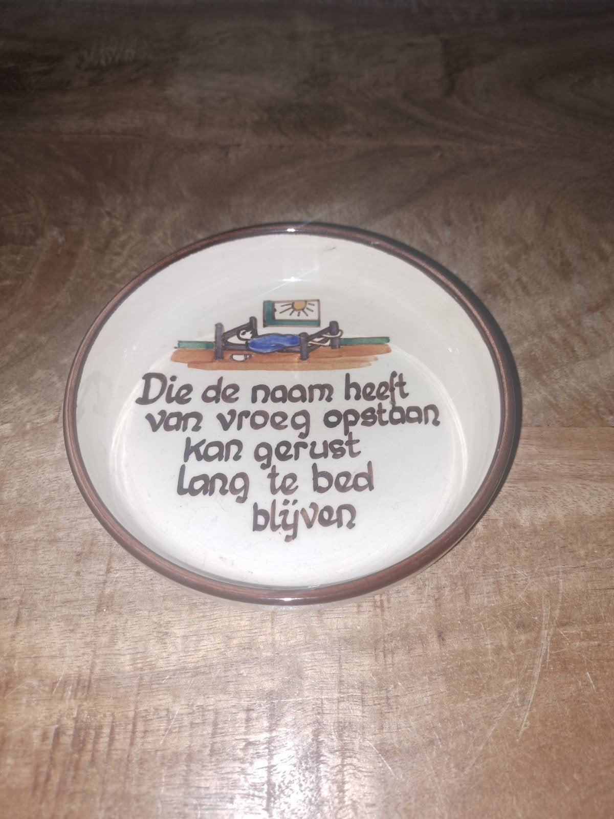 Vlieg uut soest wandbordje met tekst, Ophalen of Verzenden