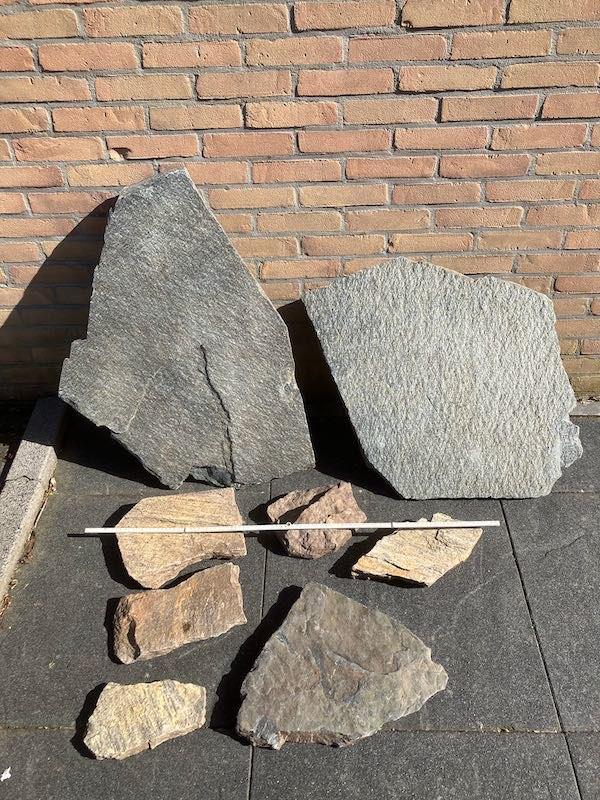 Flagstone grijs, Tuin en Terras, Tegels en Klinkers, Ophalen, Gebruikt, Natuursteen, Terrastegels