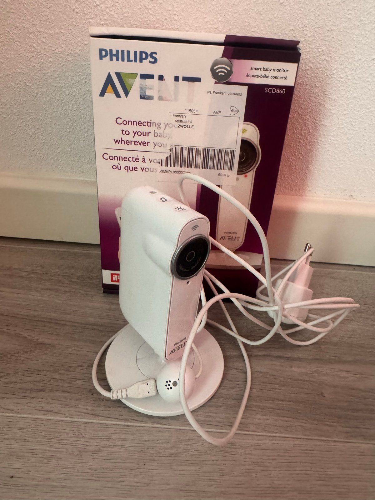 Philips Avent Smart Babyfoon SCD860 met Camera, Ophalen of Verzenden, Zo goed als nieuw, 250 meter of meer, Camera