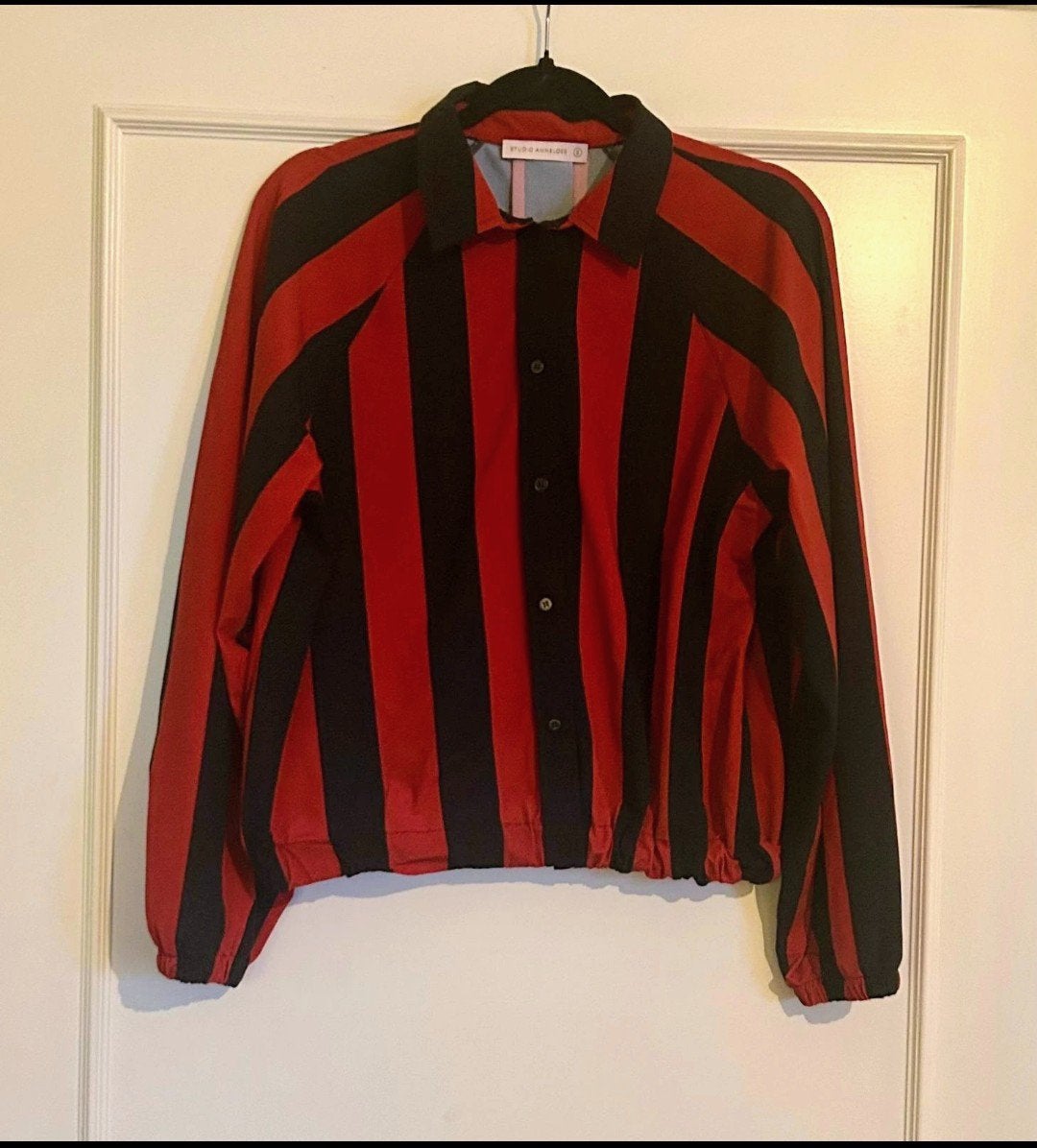 Dark Blue, Dark Red Studio Anneloes Stripe Blouse in maat S, Verzenden, Zo goed als nieuw, Maat 36 (S), Blauw