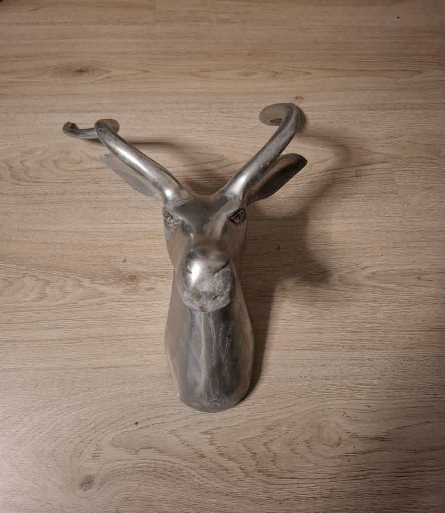 Metalen Hertenkop Wanddecoratie - Modern Design, Huis en Inrichting, Woonaccessoires | Wanddecoraties, Ophalen