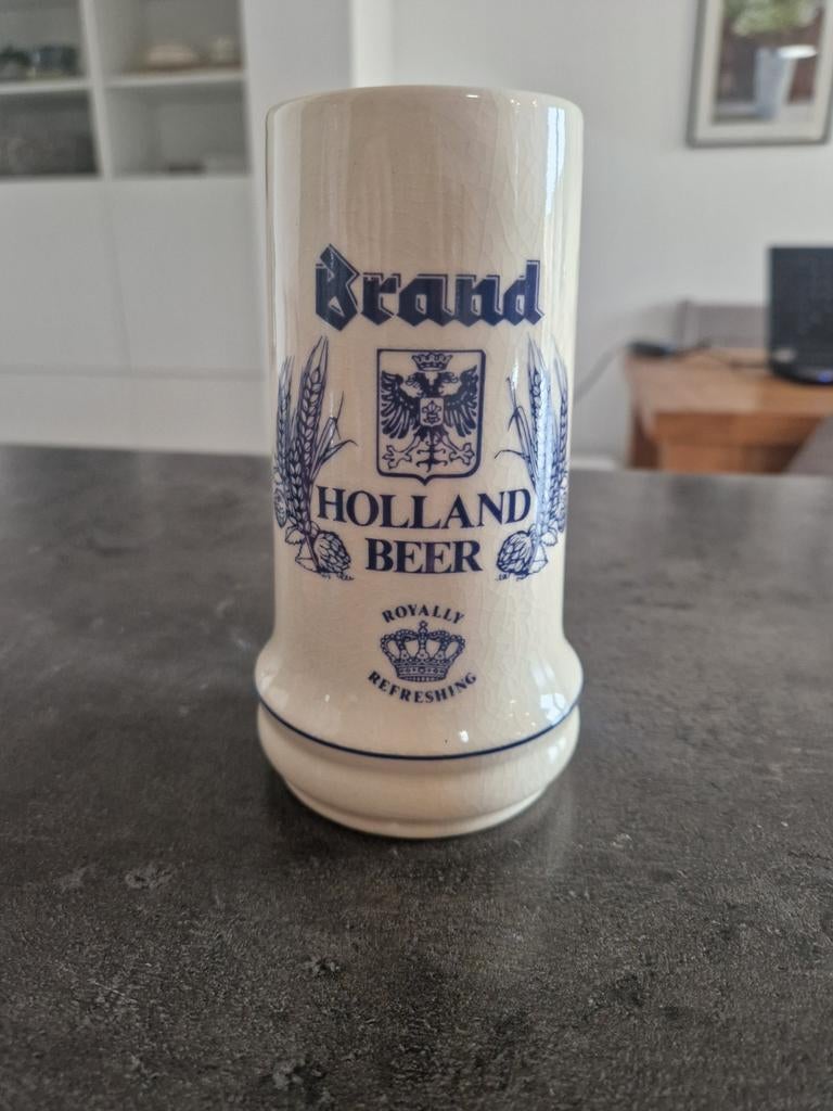 Brand holland beer, Verzamelen, Biermerken, Ophalen of Verzenden, Zo goed als nieuw, Glas of Glazen, Brand