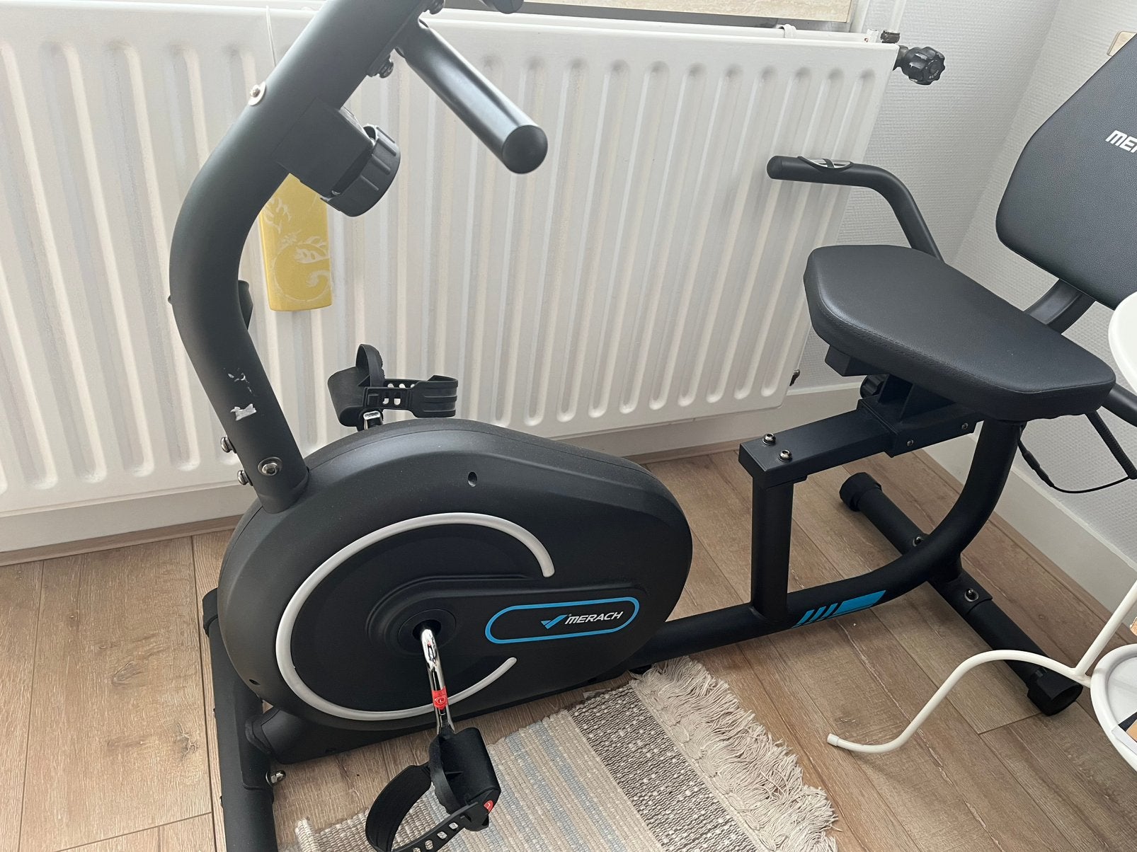 Merach S08B1 Recumbent exercise bike, Ophalen, Zo goed als nieuw, Metaal, Hometrainer