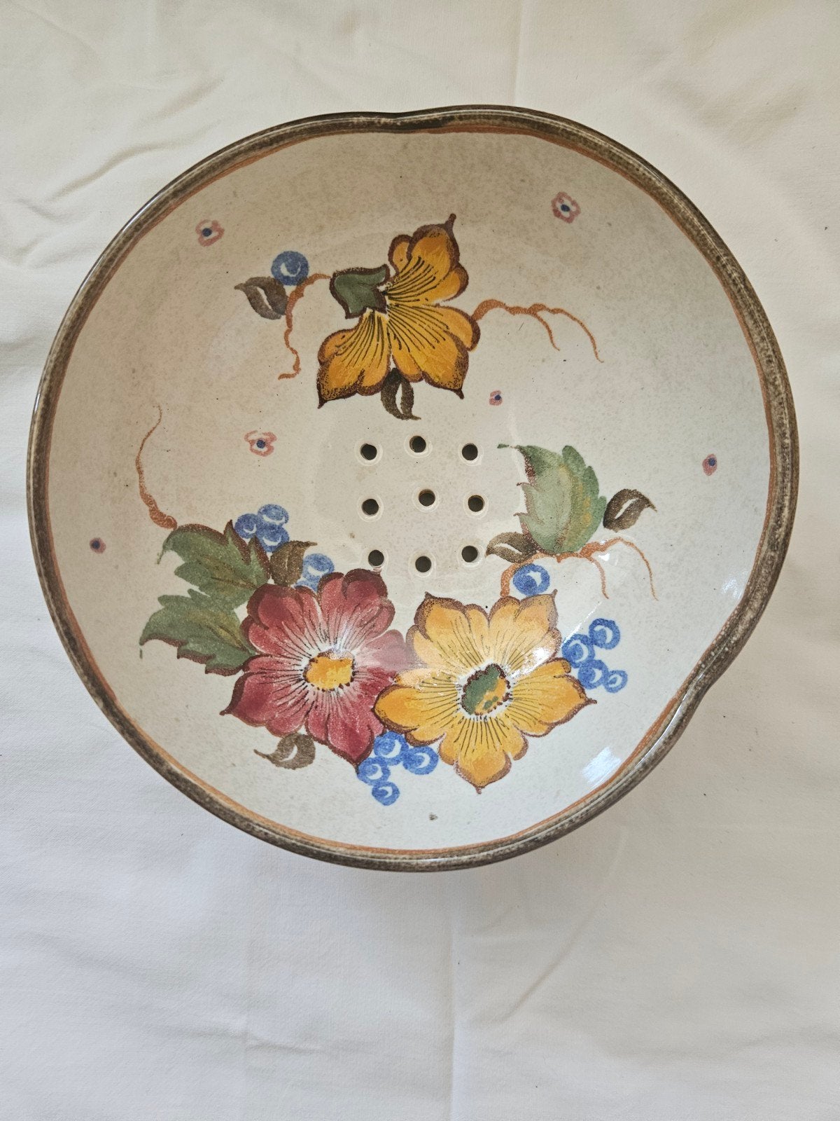 Vintage Bonny Zenith Gouda Aardbeien vergiet, Ophalen of Verzenden