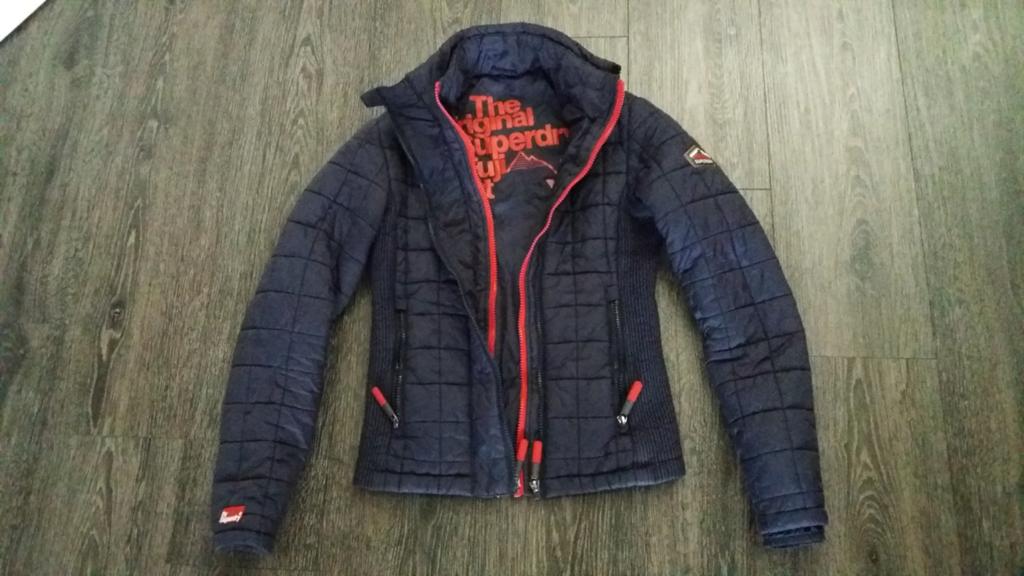 Superdry jas blauw  maat XXS / maat 176, Ophalen, Jongen, Jas
