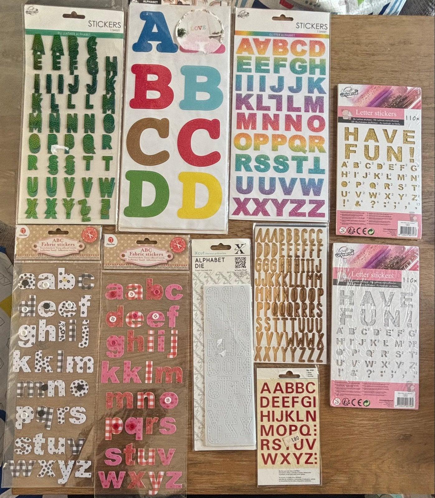 Grote collectie alfabet stickers en letters, Ophalen of Verzenden, Nieuw, Overige typen