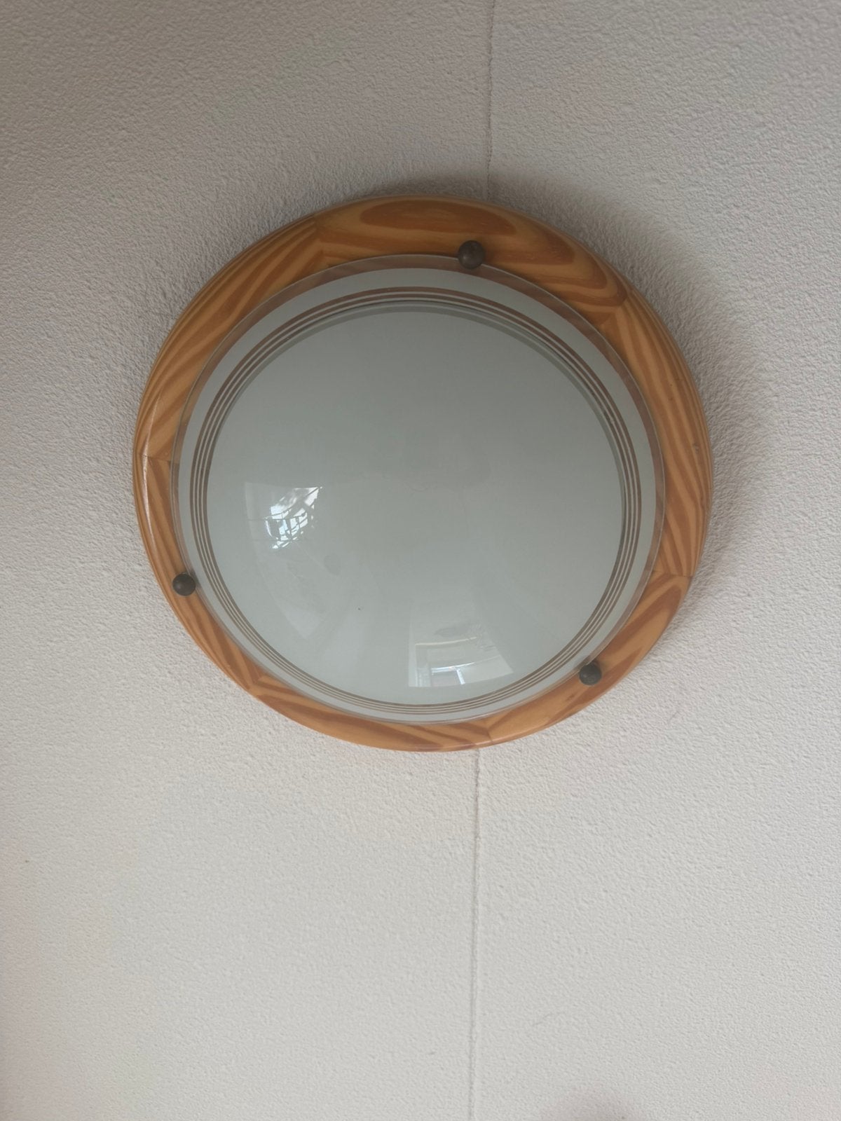 Plafond lamp 2x, Ophalen of Verzenden, Gebruikt, Plafondlamp, E27 (groot)