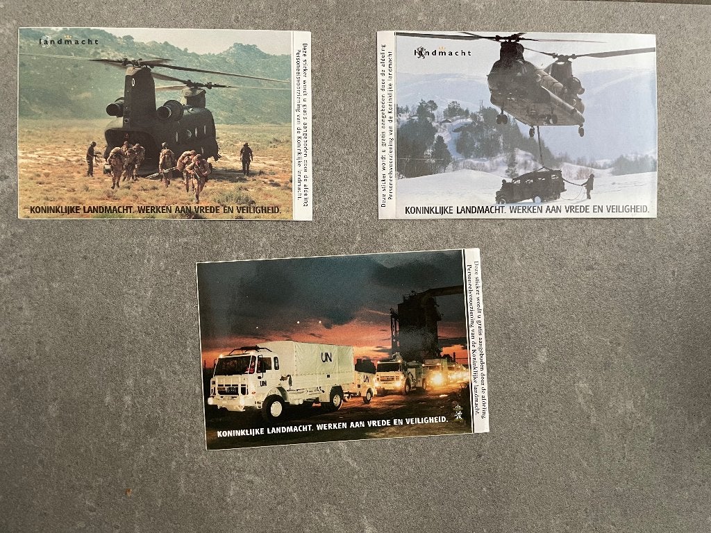 Luchtmacht-landmacht  Sticker / stickers, Ophalen of Verzenden, Luchtmacht, Nederland, Overige typen