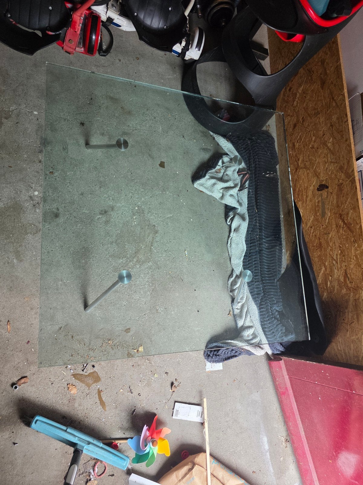 Henk Vos design salontafel. Maupertuus., Ophalen, 75 cm of meer, Rechthoekig, Glas