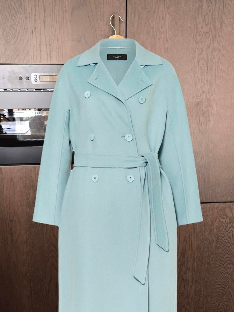 Nieuwe Max Mara trenchcoat Weekend blauw cashmere M (38), Kleding | Dames, Ophalen of Verzenden, Zo goed als nieuw, Maat 38/40 (M)