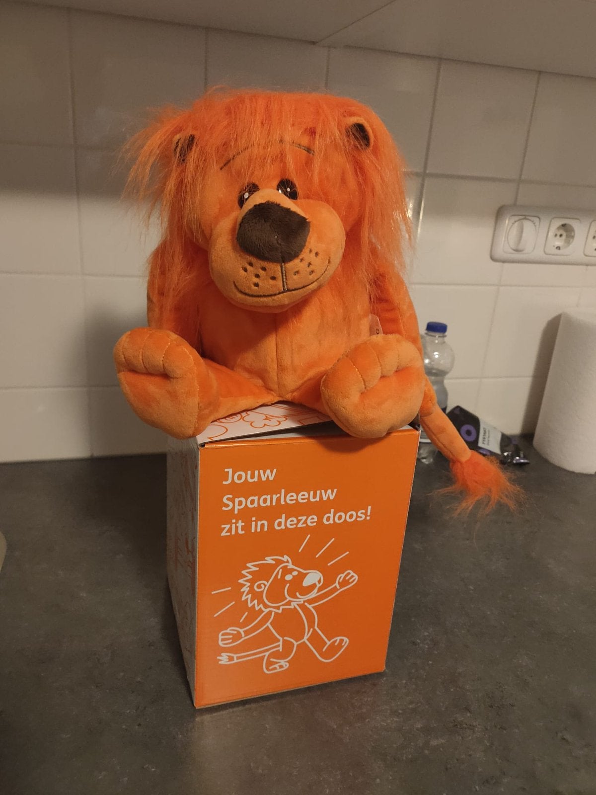 Oranje Spaarleeuw knuffel van de Ing, Ophalen, Overige merken, Overige karakters, Nieuw