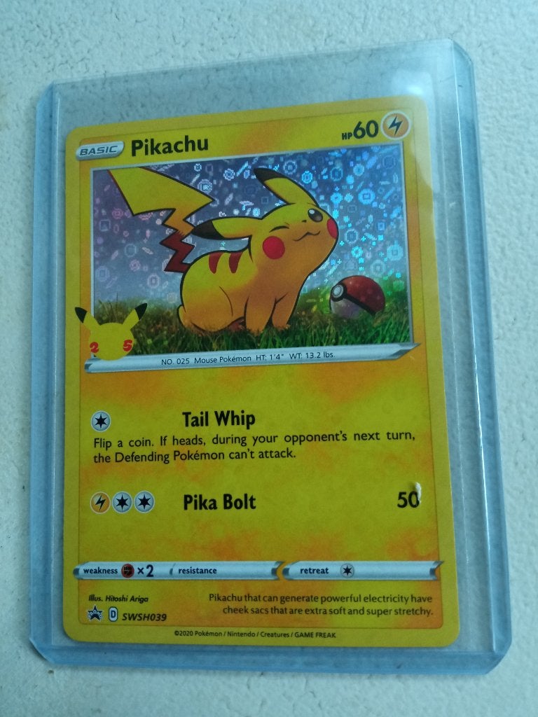 Pikachu SWSH/039 Promo Holo., Hobby en Vrije tijd, Verzamelkaartspellen | Pokémon, Ophalen of Verzenden, Nieuw, Losse kaart, Foil