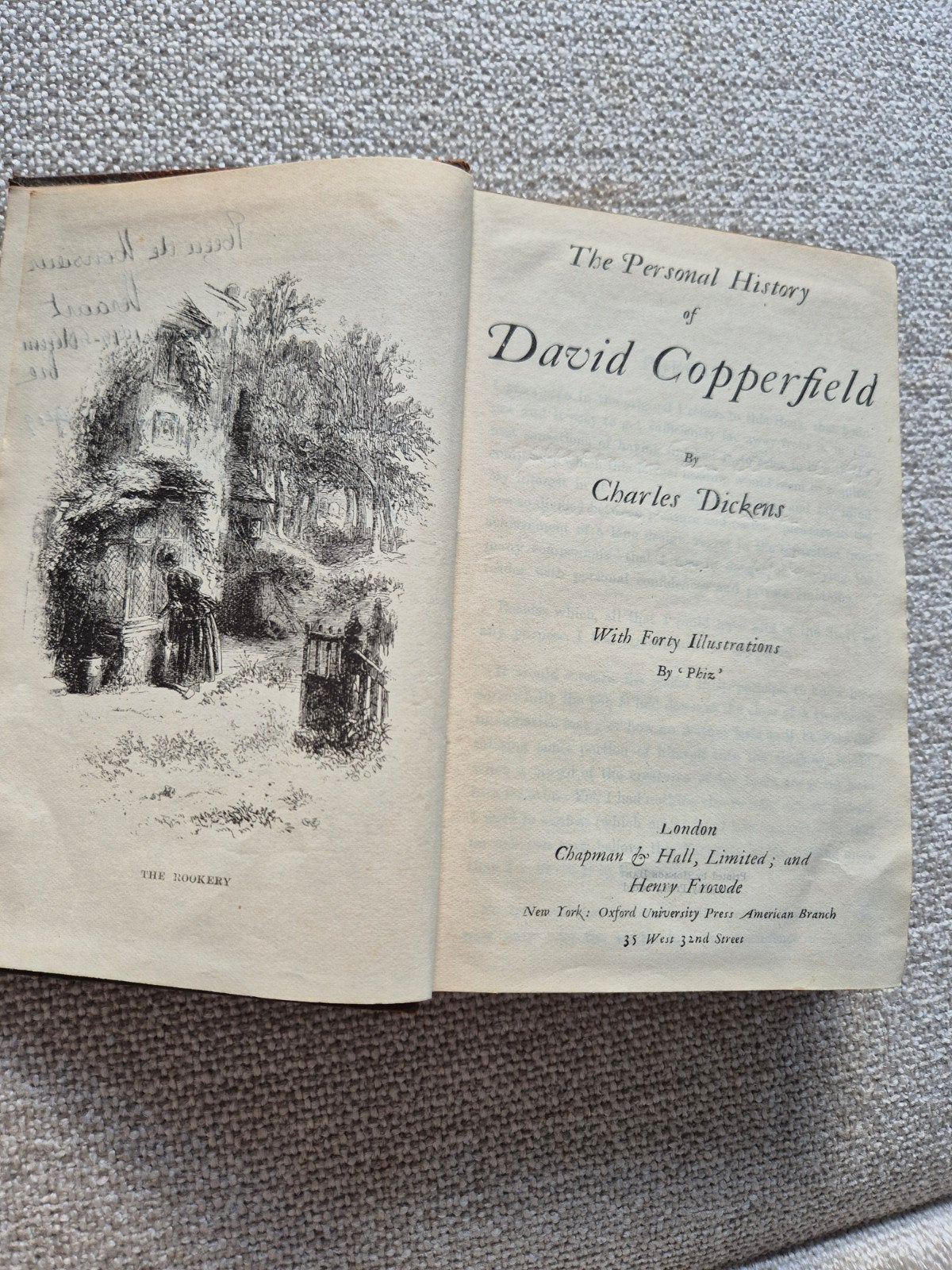 Antieke editie David Copperfield door Charles Dickens, Antiek en Kunst, Ophalen of Verzenden, Charles Dickens