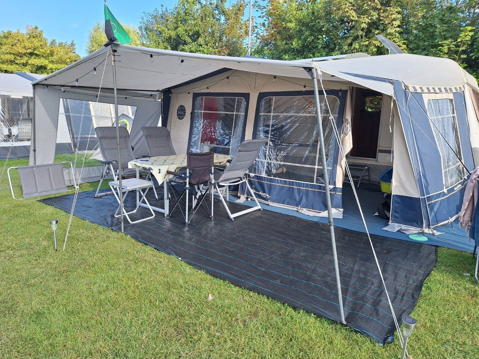 Isabella Voortent - maat 11 - 925 cm (geimpregneerd), Caravans en Kamperen, Voortenten en Luifels, Ophalen of Verzenden, Gebruikt