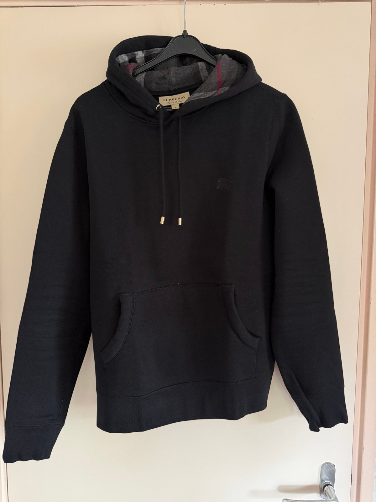 Burberry Hoodie - Maat M - Zwart - Zo goed als nieuw, Verzenden, Zo goed als nieuw