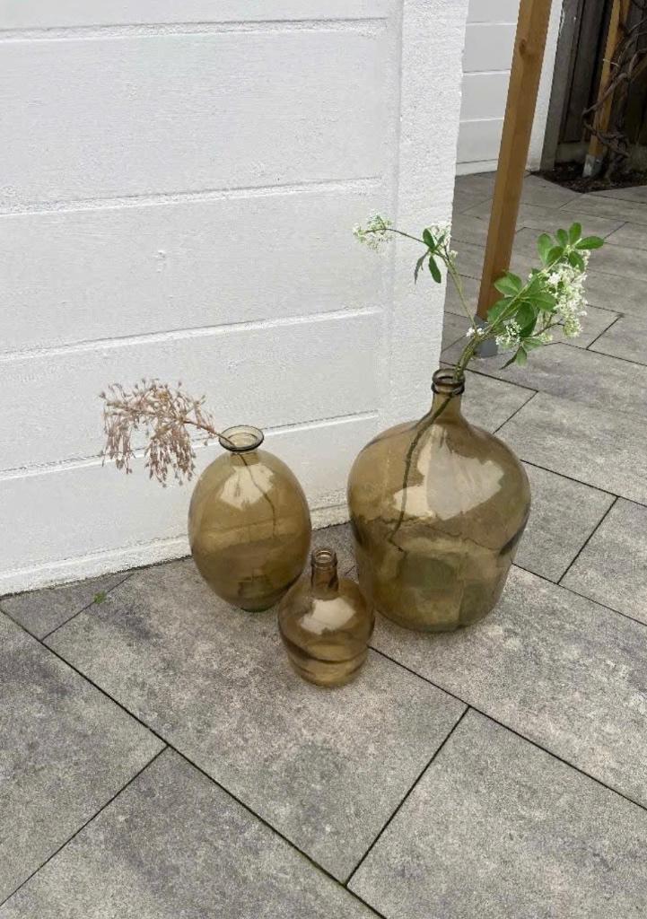 3 vazen, Ophalen, Gebruikt, Overige kleuren, Glas