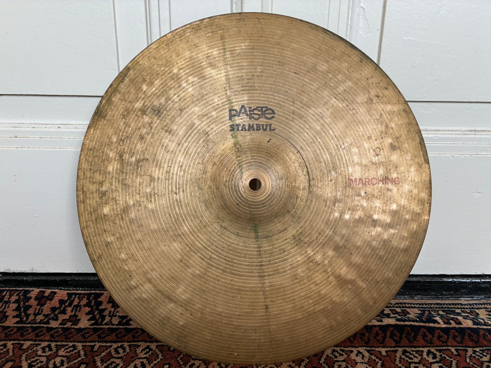 60’s Paiste Stambul 15” Marching Bekken, Bruikbaar als Crash, Gebruikt, Overige soorten, Ophalen of Verzenden, Switzerland