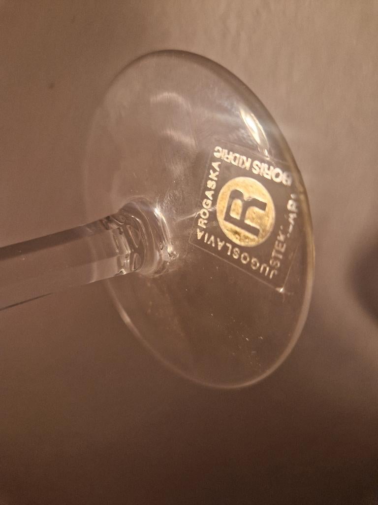 antiek kristal glas, Rogaska Boris Kidric, Ophalen