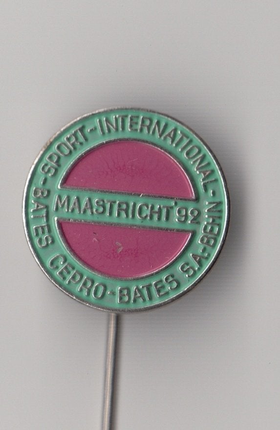 Maastricht 1992 Bats Cepro Sport speldje, Gebruikt, Niet vindbaar, Niet vindbaar, Speldje of Pin