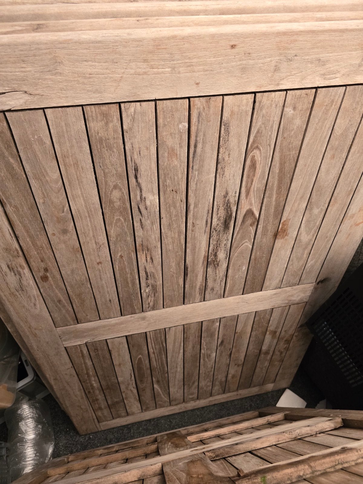 Houten tuintafelblad - Gebruikt, Ophalen, Gebruikt, Hout