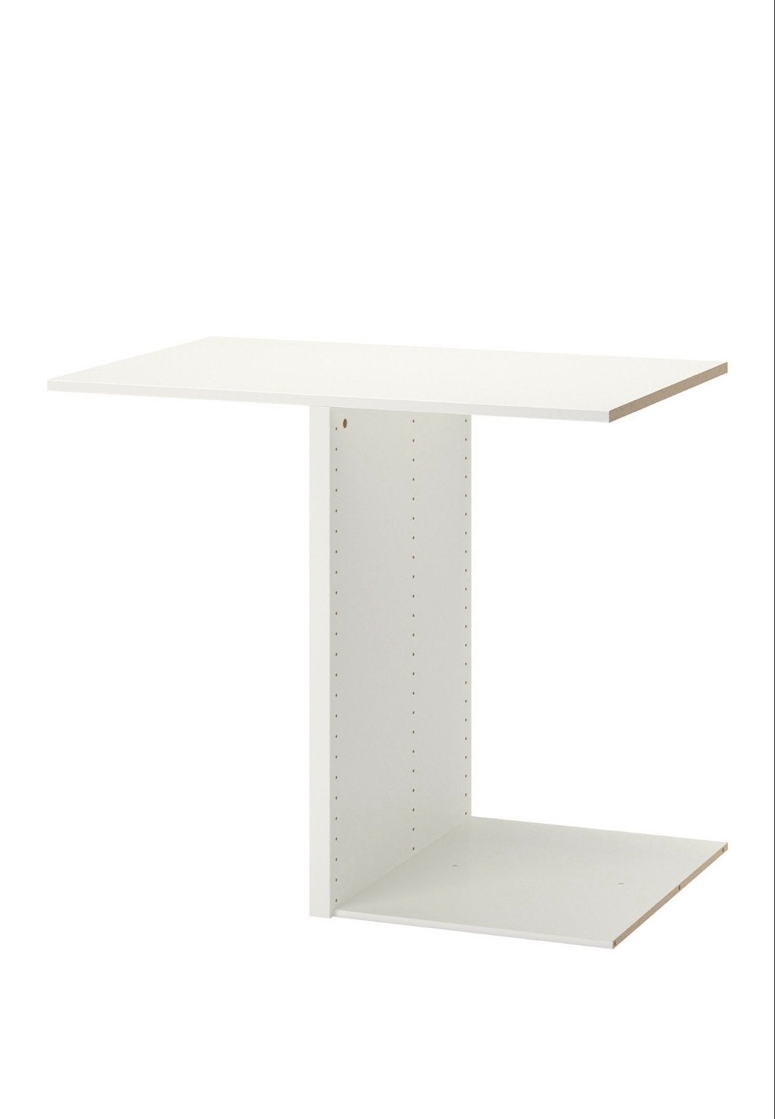 Witte Tafelblad met Onderstel - IKEA KOMPLEMENT, Ophalen, Gebruikt, 75 cm of meer, 60 cm of meer