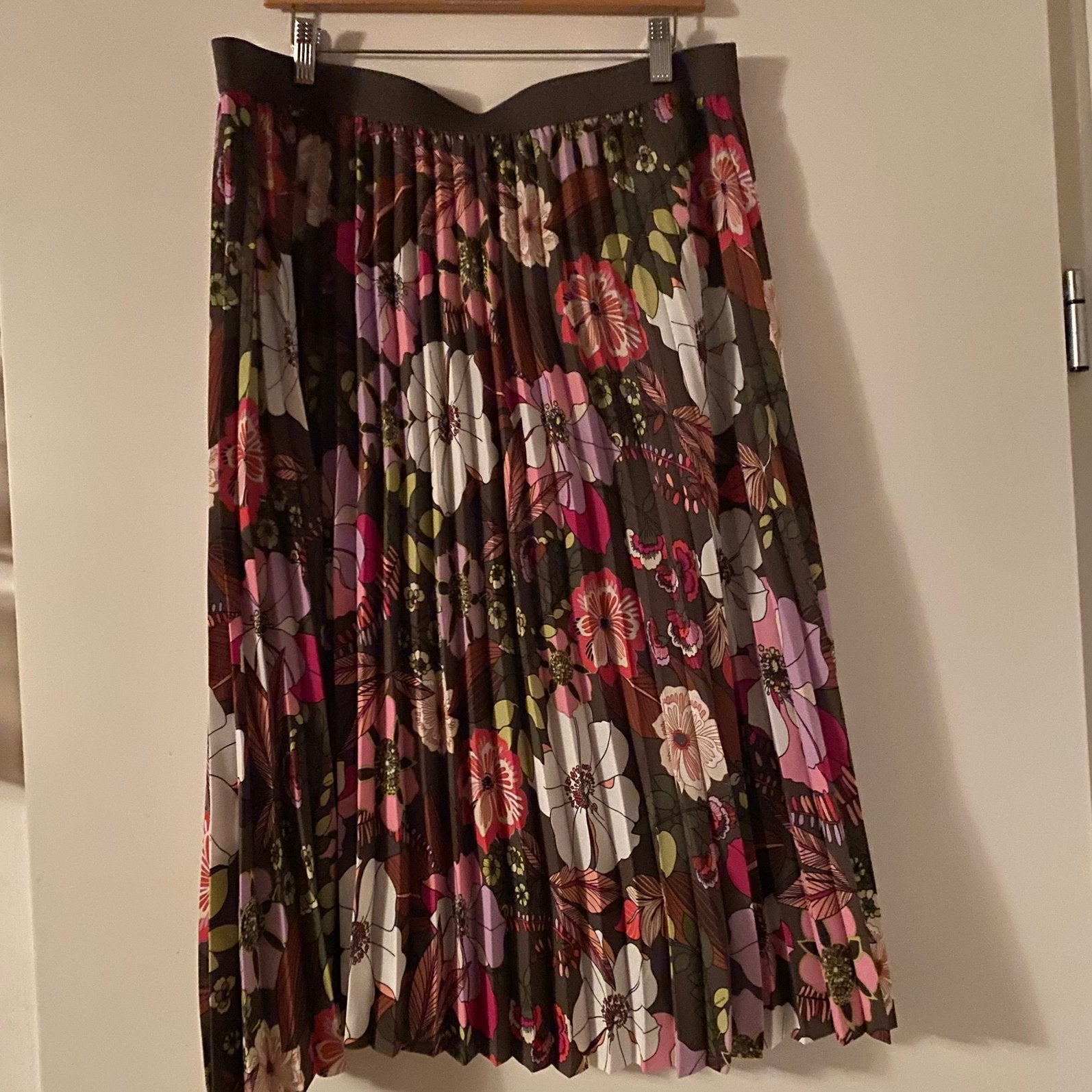 CANDA PREMIUM PLISSÉ BLOEMEN ROK 44 (en groter), Kleding | Dames, Overige kleuren, Maat 46/48 (XL) of groter, Ophalen of Verzenden