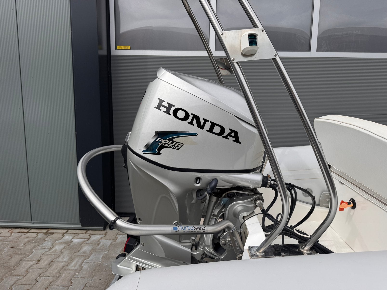 BRIG RIB met Honda 60 PK 4-takt + Pega Euroliner trailer, Watersport en Boten, Gebruikt, Brig, Buitenboordmotor, Ophalen