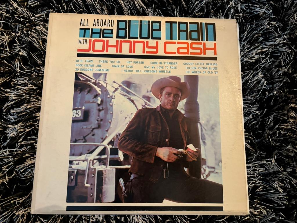 Johnny Cash LP - All aboard the Blue Train, Verzenden, 1960 - 1969, Zo goed als nieuw, 12 inch
