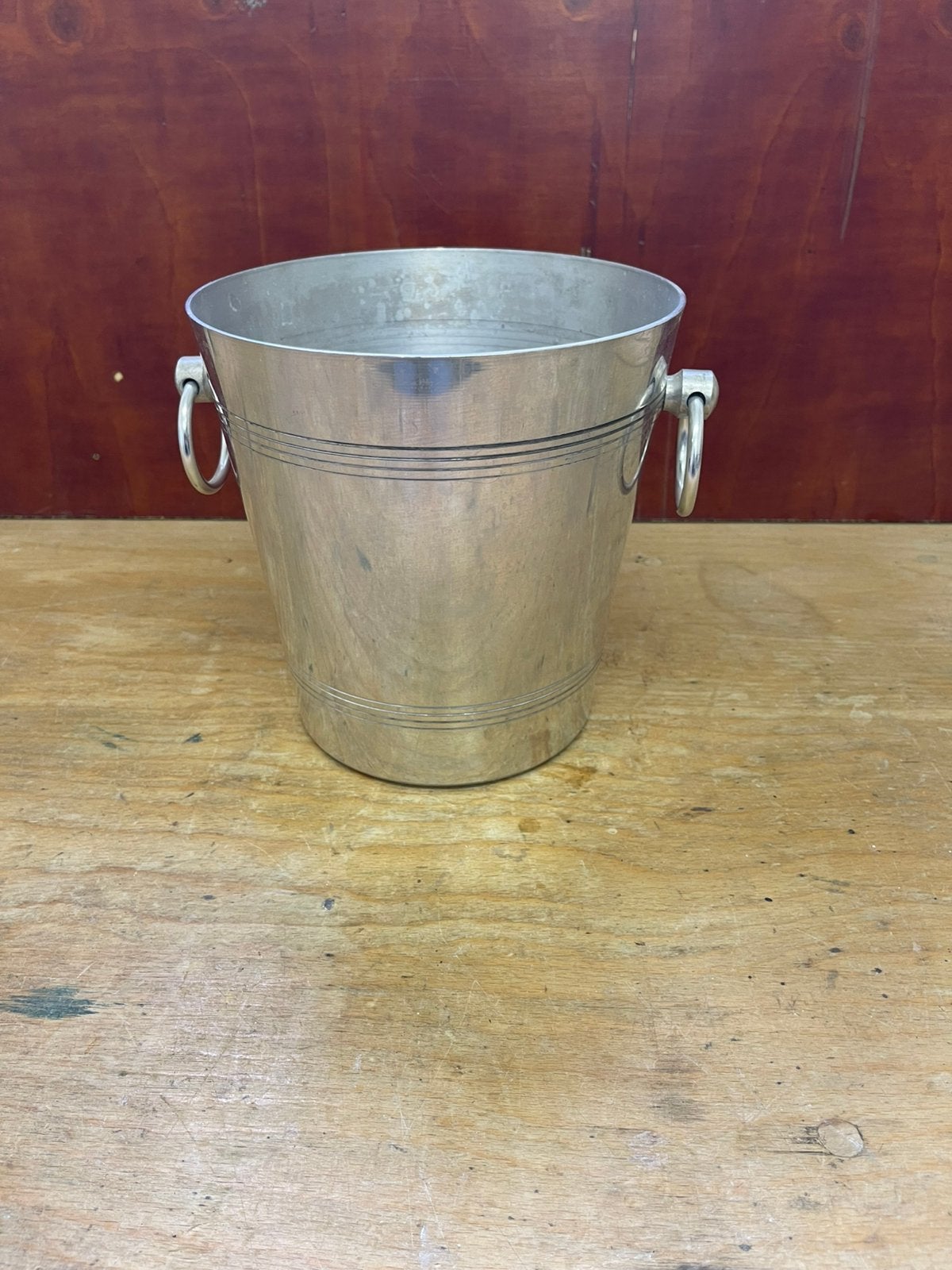 Ijs emmer ice bucket wijn/champagne koeler, Ophalen of Verzenden, Zo goed als nieuw, Metaal, Minder dan 5 flessen