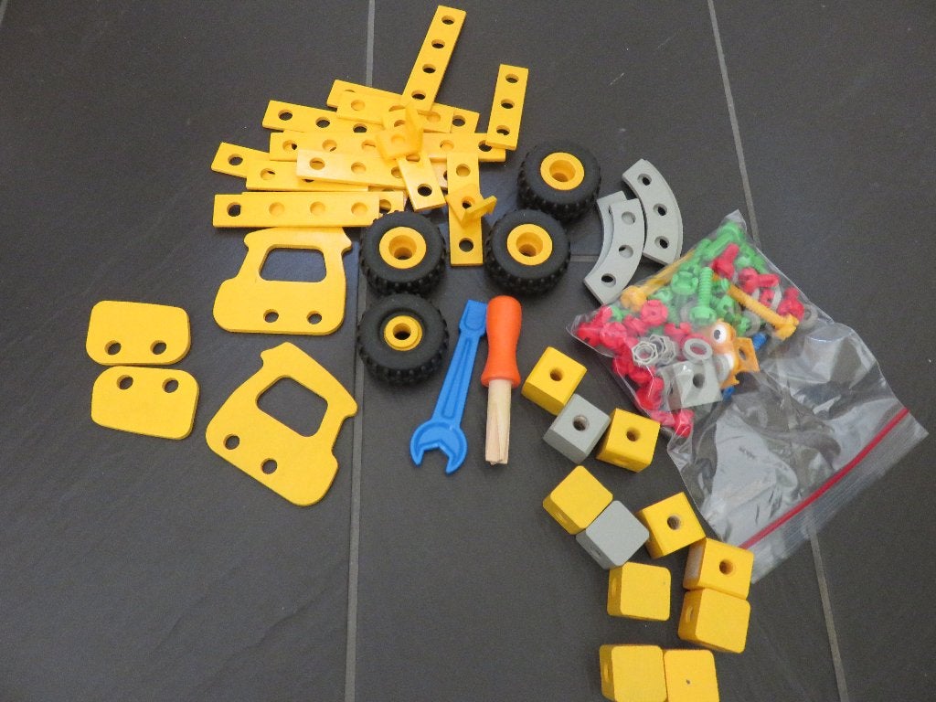 Houten constructie set Eichhorn 115delig., Ophalen of Verzenden, Gebruikt
