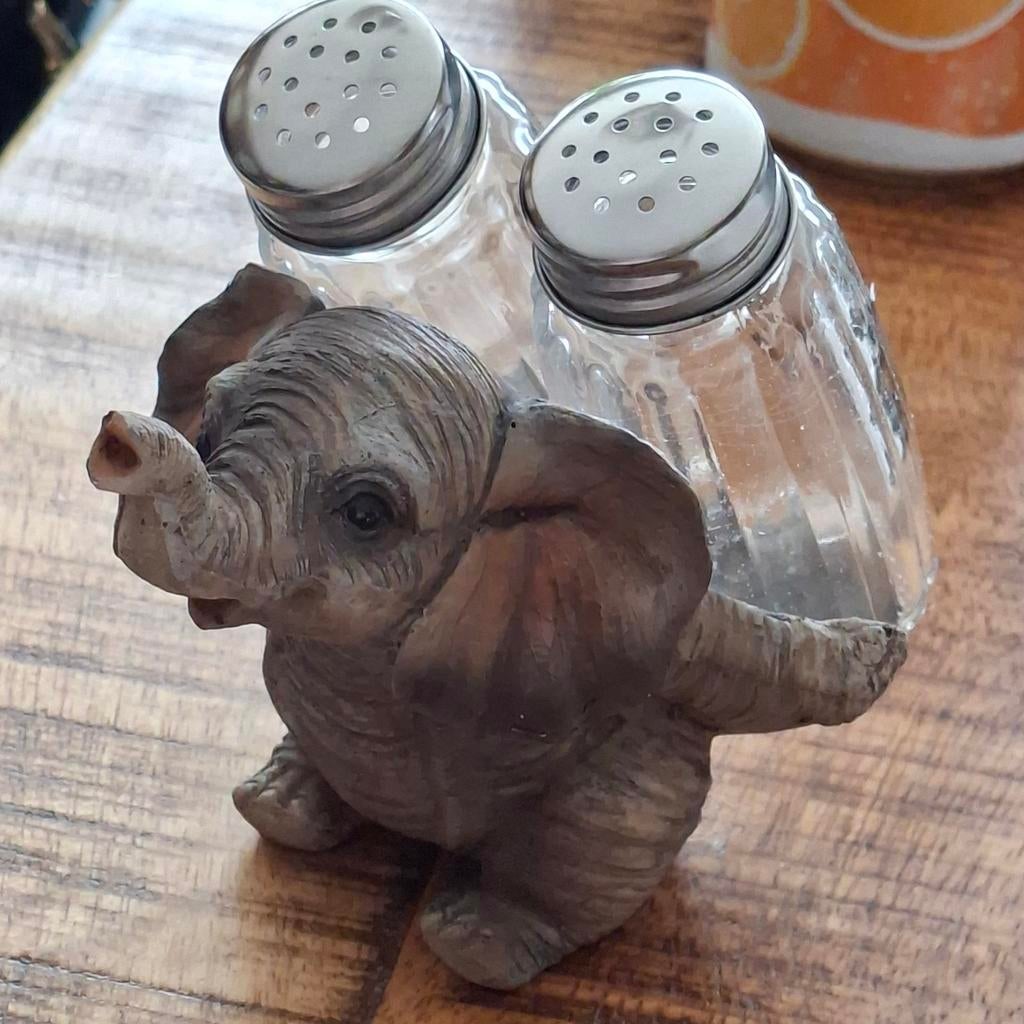 Olifant peper en zout stel, Verzamelen, Ophalen, Nieuw, Dier