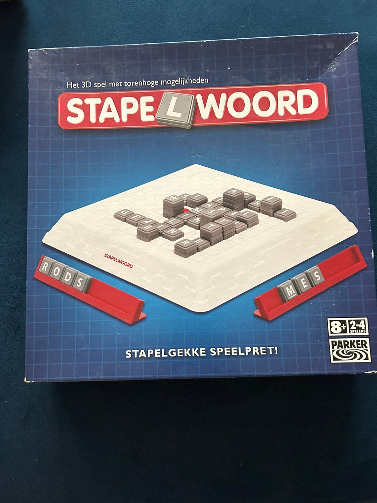 Gezelschapsspel Stapelwoord, Hobby en Vrije tijd, Ophalen of Verzenden, Zo goed als nieuw