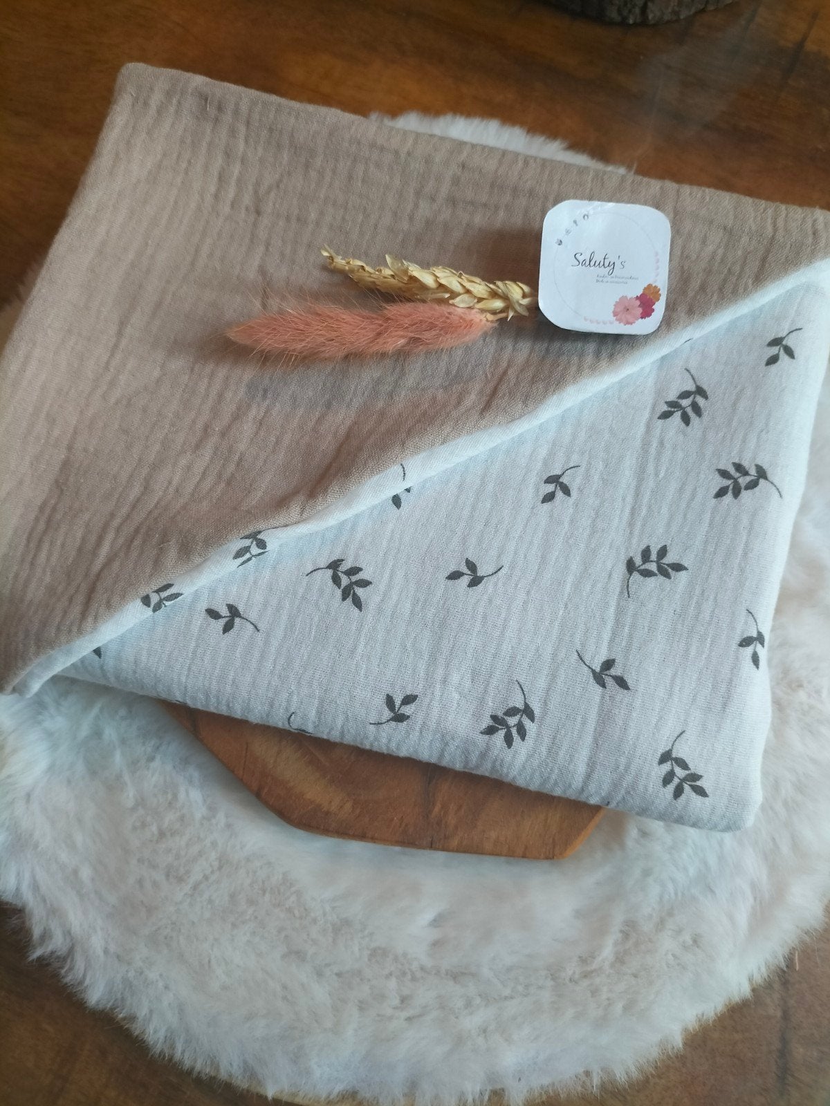 Baby badcape • Nieuw handgemaakt, Overige typen, Nieuw, Ophalen of Verzenden, Saluty's kinder- en kraamcadeaus