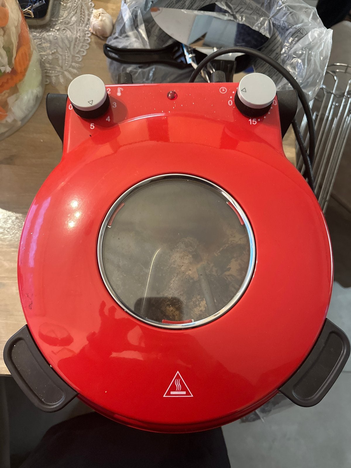 Schäfer Elektronik Pizza Oven - Rode Pizza Maker, Tuin en Terras, Ophalen, Gebruikt