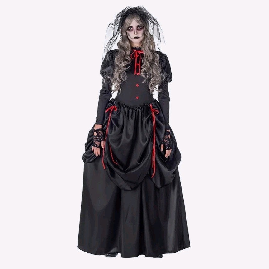 Halloween Jurk Dames Black Widow - Boland, Maat 38/40 (M), Boland, Nieuw, Ophalen of Verzenden