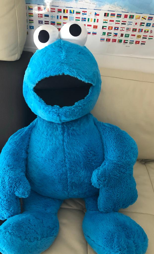 Grote Koekiemonster Knuffel Sesamstraat, Ophalen, Overige merken, Overige karakters, Overige typen