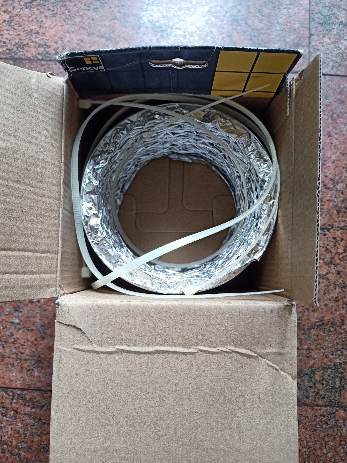 Sencys Flexibele Afzuigbuis Aluminium PVC Ø125mm 1.5m, Ophalen, Nieuw