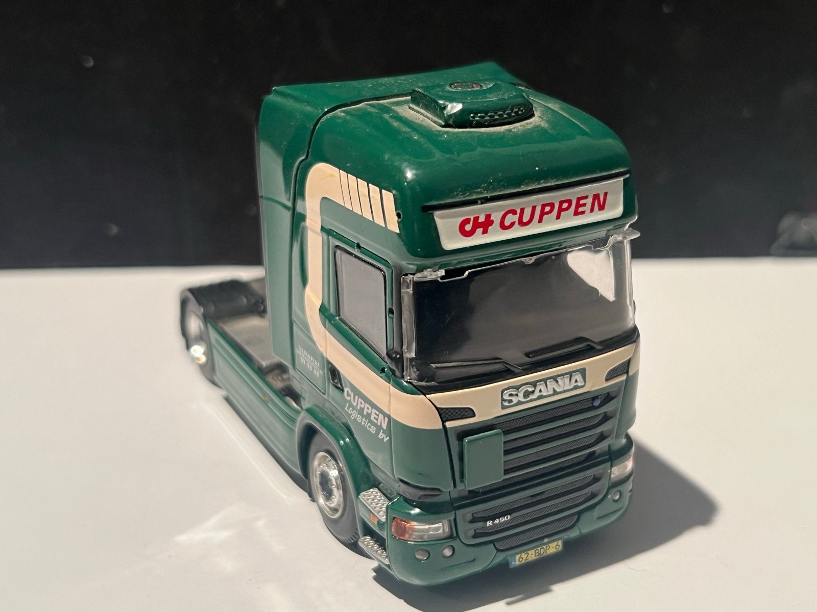 Scania R450 Cuppen Logistics model vrachtwagen, Hobby en Vrije tijd, Ophalen of Verzenden, Zo goed als nieuw, Bus of Vrachtwagen