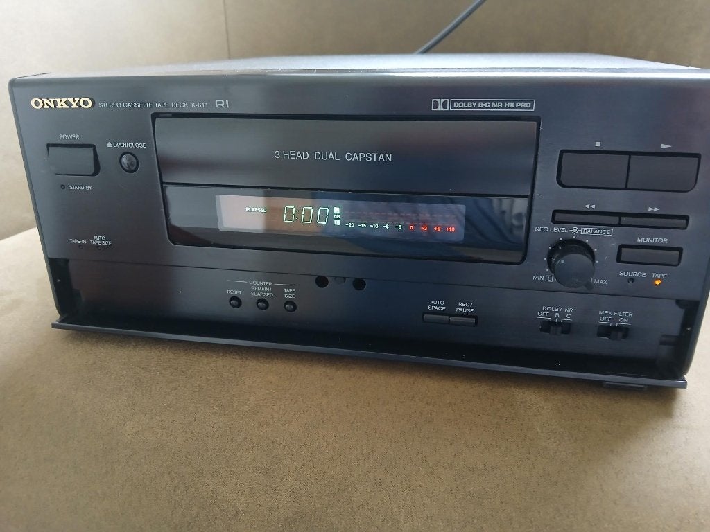 Onkyo K-611 Stereo Cassette Deck, Verzenden, Enkel, Overige merken