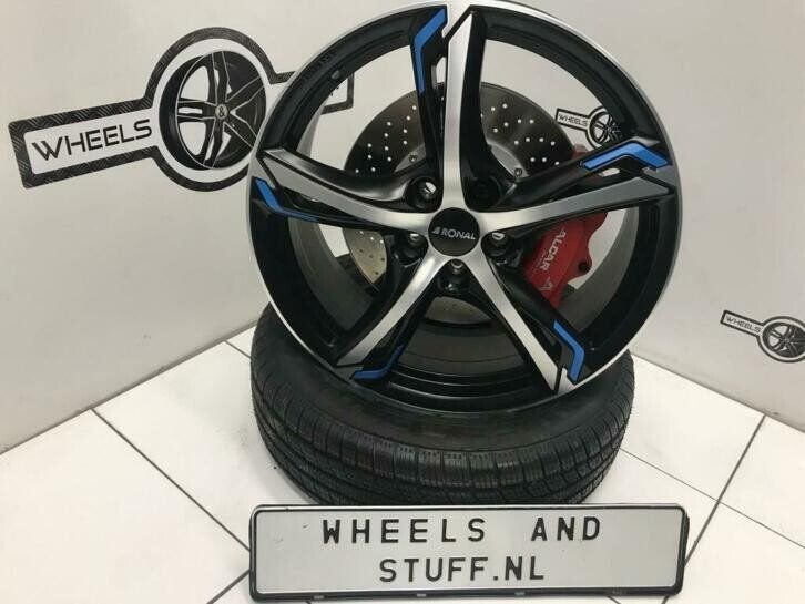 Ronal R62 Blue lichtmetaal velgen 19"inch 5x112 Mercedes VW, Auto-onderdelen, Ophalen, Gebruikt, 19 inch, Velg(en)