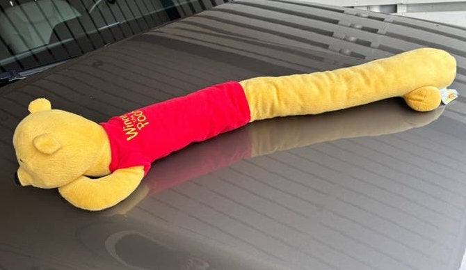 Winnie de Poeh deurstopper 80 cm – tegen tocht, Ophalen, Binnen, Geel, Zo goed als nieuw