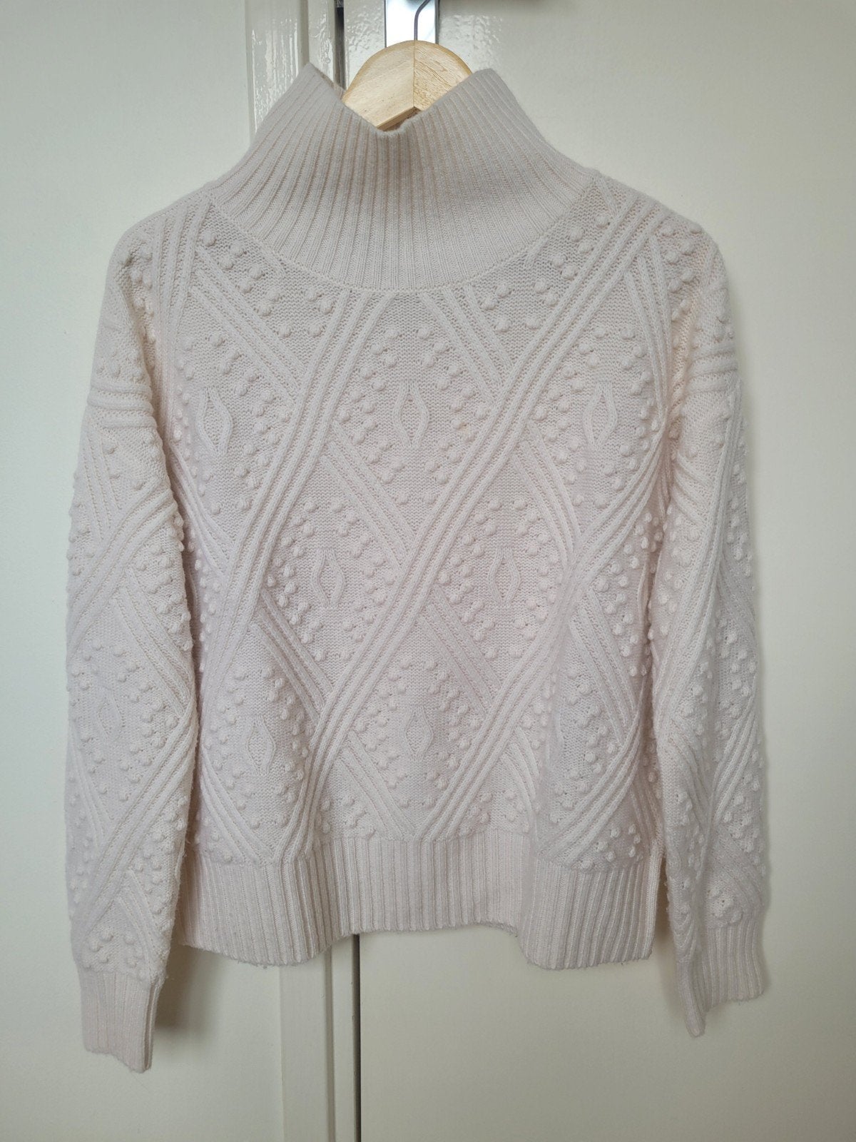 Max Mara trui creme cashmere mix large, Ophalen of Verzenden, Zo goed als nieuw, Maat 42/44 (L), Beige
