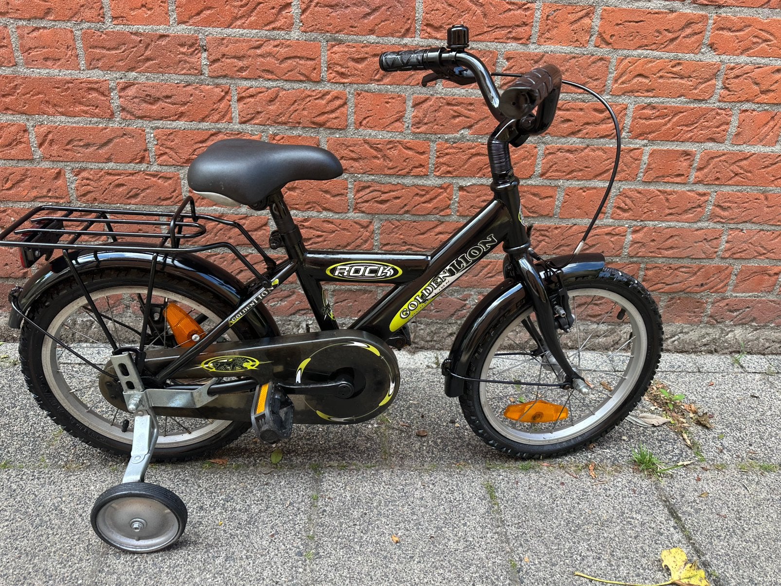 Kinderfiets Golden Lion 16 inch terugtrap met zijwieltjes, Fietsen en Brommers, Fietsen | Kinderfietsjes, Terugtraprem, Zijwieltjes
