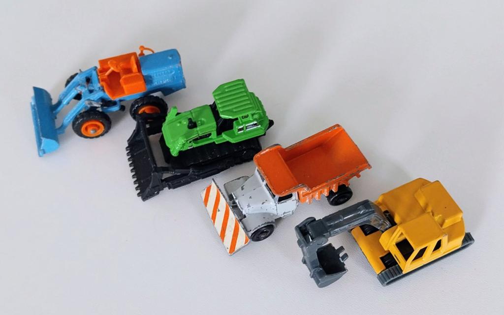 4 Graafmachines., Ophalen of Verzenden, Gebruikt, Matchbox