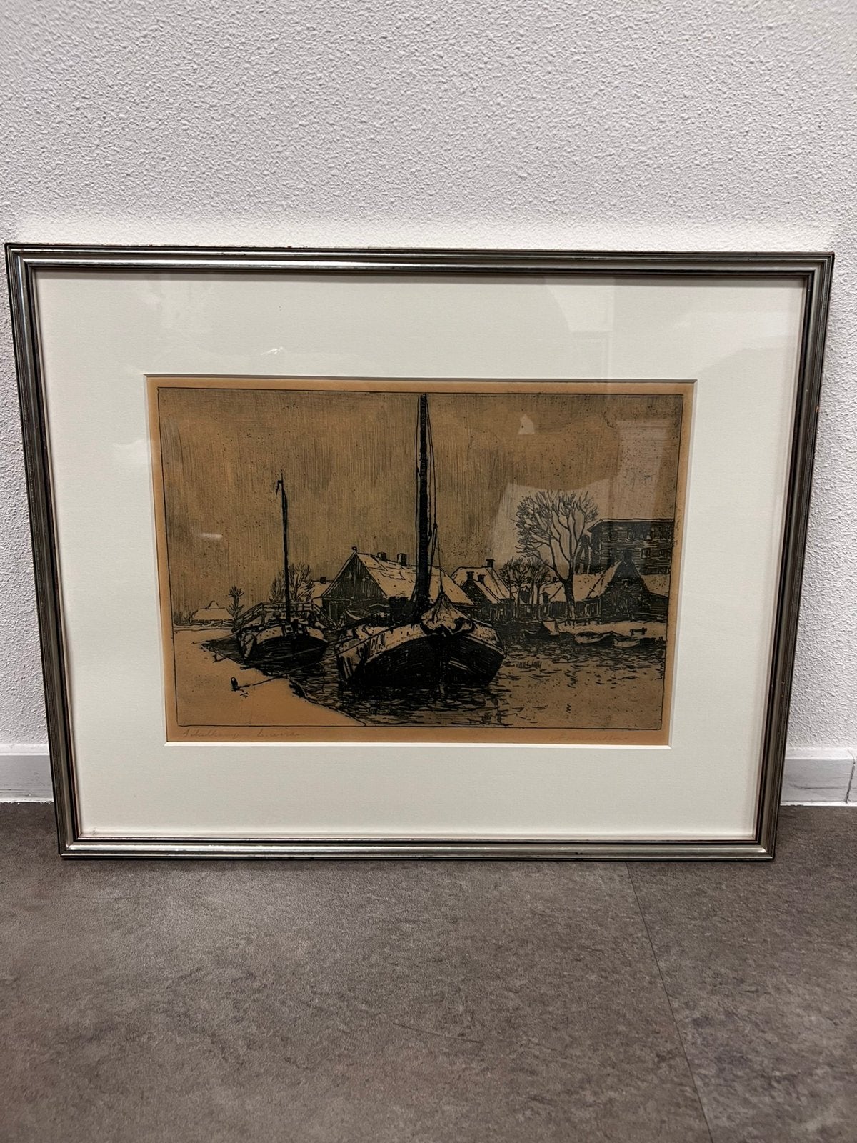Andries van der Sloot - Ets - Druk - Gesigneerd - Leeuwarden, Antiek en Kunst, Ophalen of Verzenden