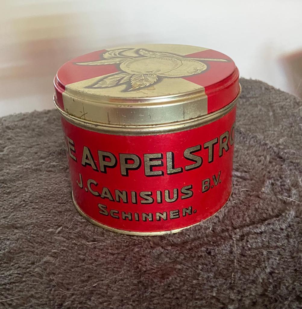 Vintage Canisius Appelstroop Blik - Decoratief Item, Verzamelen, Blikken, Ophalen of Verzenden, Gebruikt, Overige, Overige merken