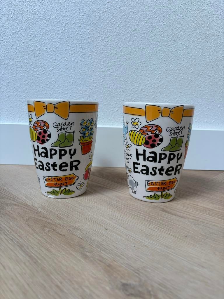 2 Blond Amsterdam Paas mokken Pasen 500 ml, Ophalen, Gebruikt, Blond Amsterdam, Kop(pen) en/of Schotel(s)