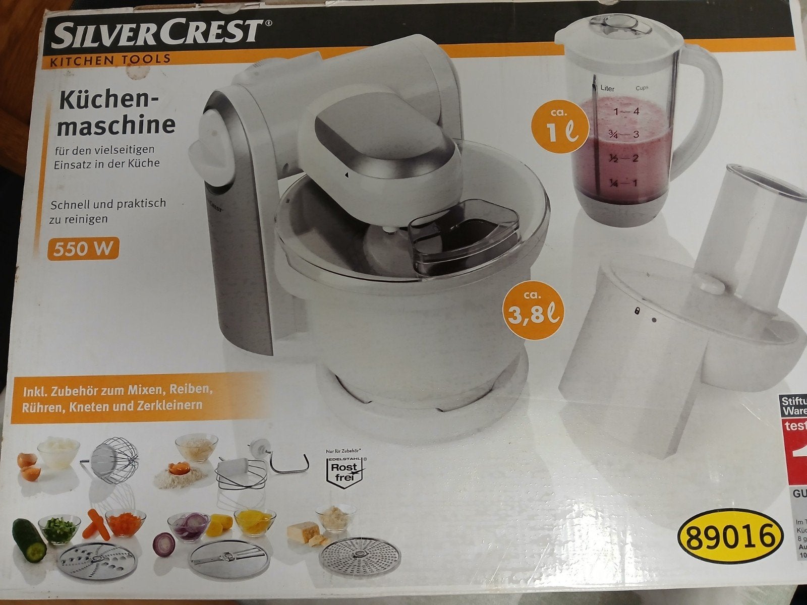 Keukenmachine Silver Crest, Ophalen, Zo goed als nieuw, Vaatwasserbestendig, 3 snelheden of meer