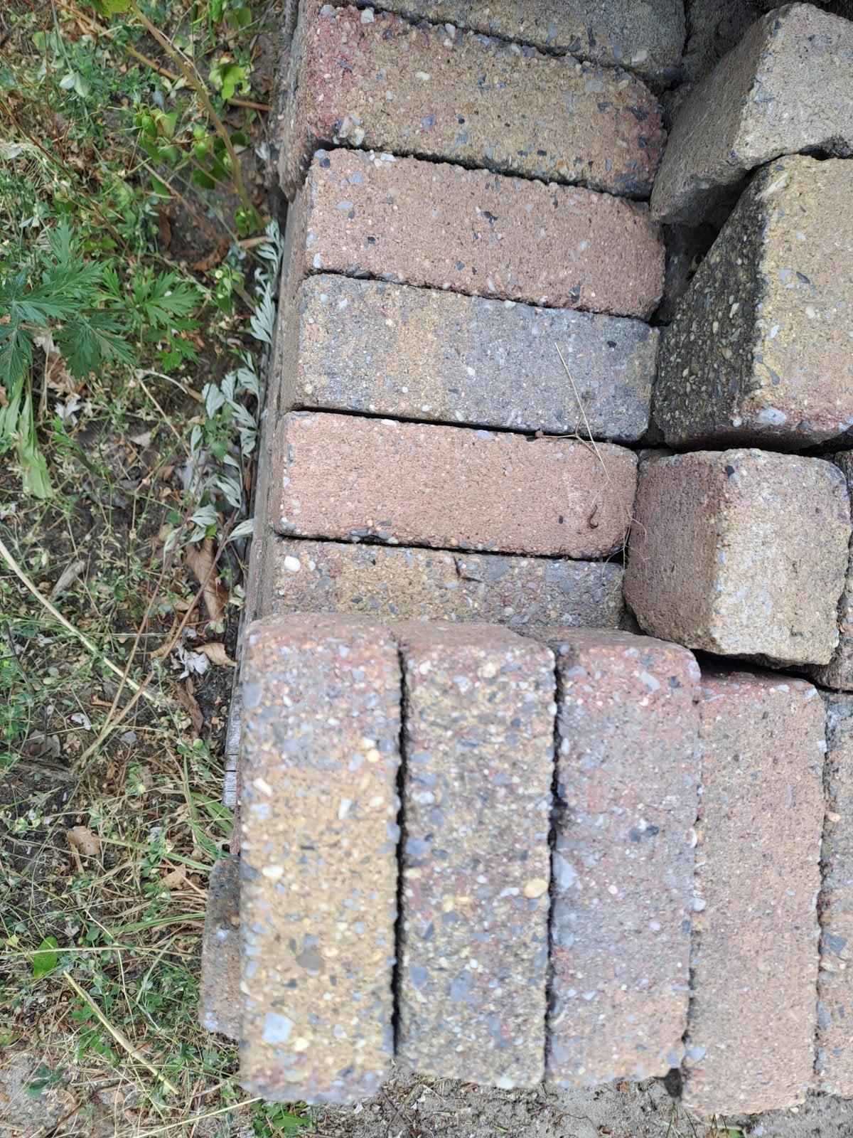 IJseltjes beton 5x7x15 cm - 400 stenen, Tuin en Terras, Tegels en Klinkers, Ophalen, Gebruikt, Klinkers, 5 tot 10 m²